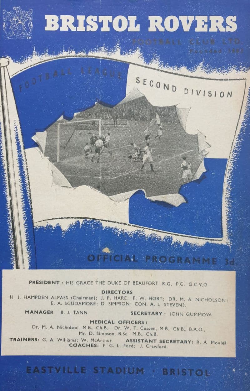 Bristol Rovers v Doncaster, FA Cup 4th Rnd (1956, Jan 28th)