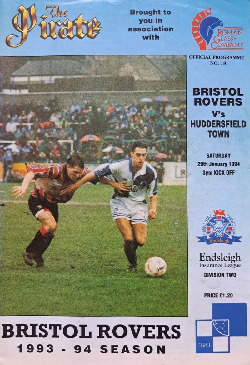 Bristol Rovers v Huddersfield Town, Div 2 (1994, Jan 29th)