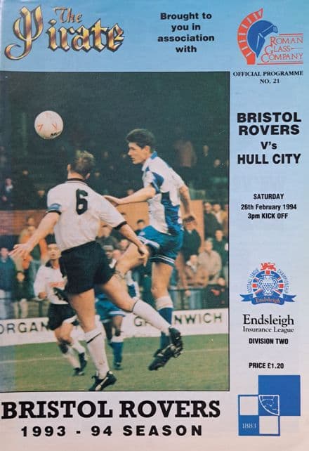 Bristol Rovers v Hull City, Div 2 (1994, Feb 26th)