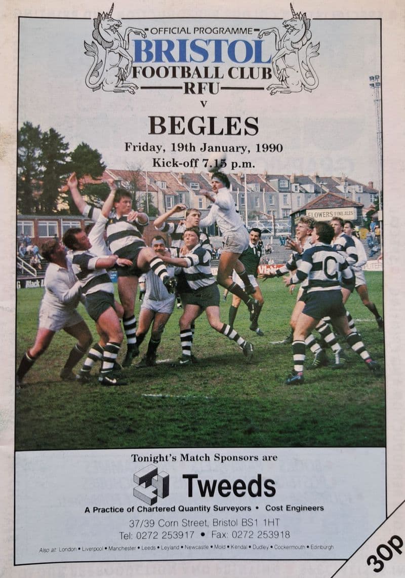 Bristol v Begles (1990, Jan 19th)