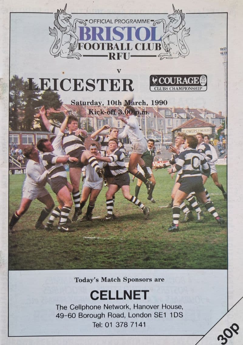 Bristol v Leicester (1990, Mar 10th)
