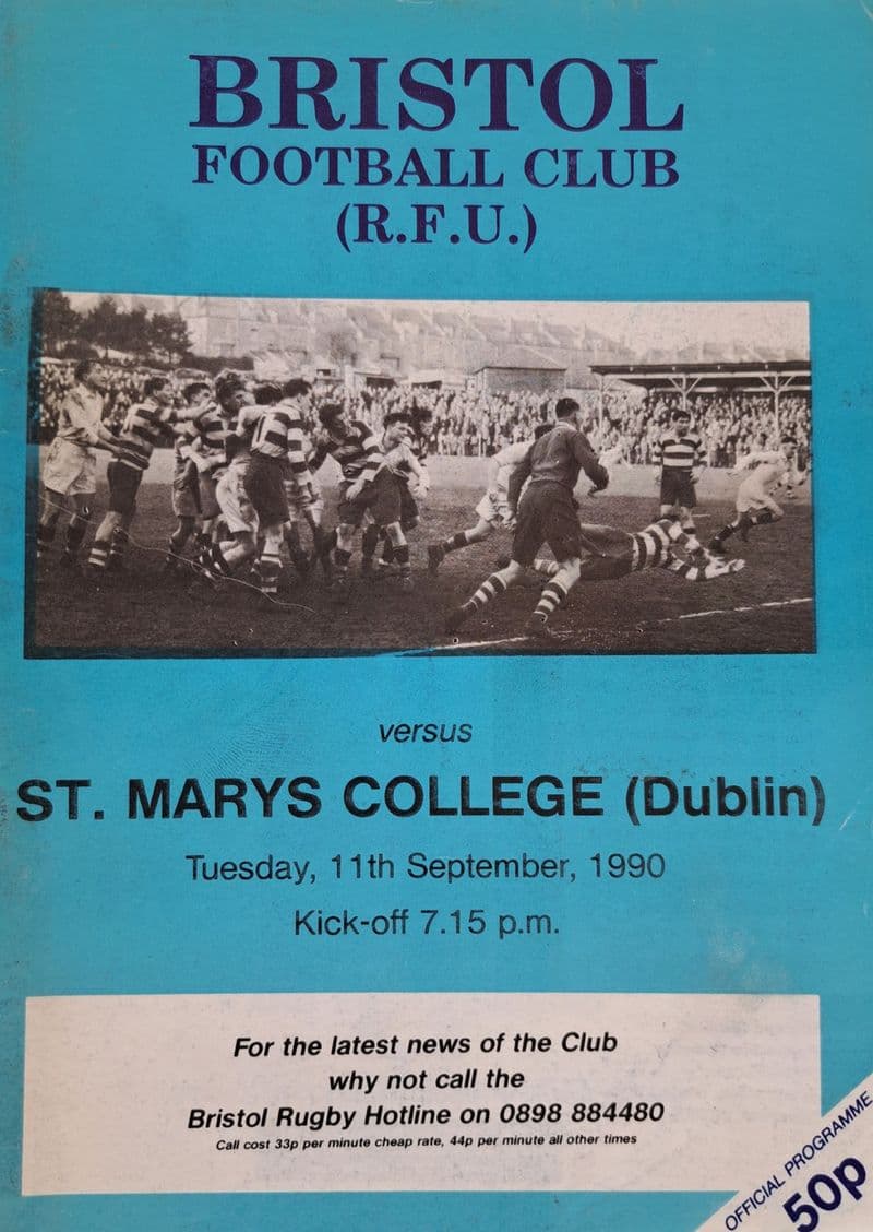 Bristol v St Mary's College (1990, Sep 11th)