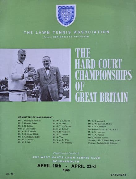 British Hard Court Championships (1966, Apr 18th-23rd) Sat