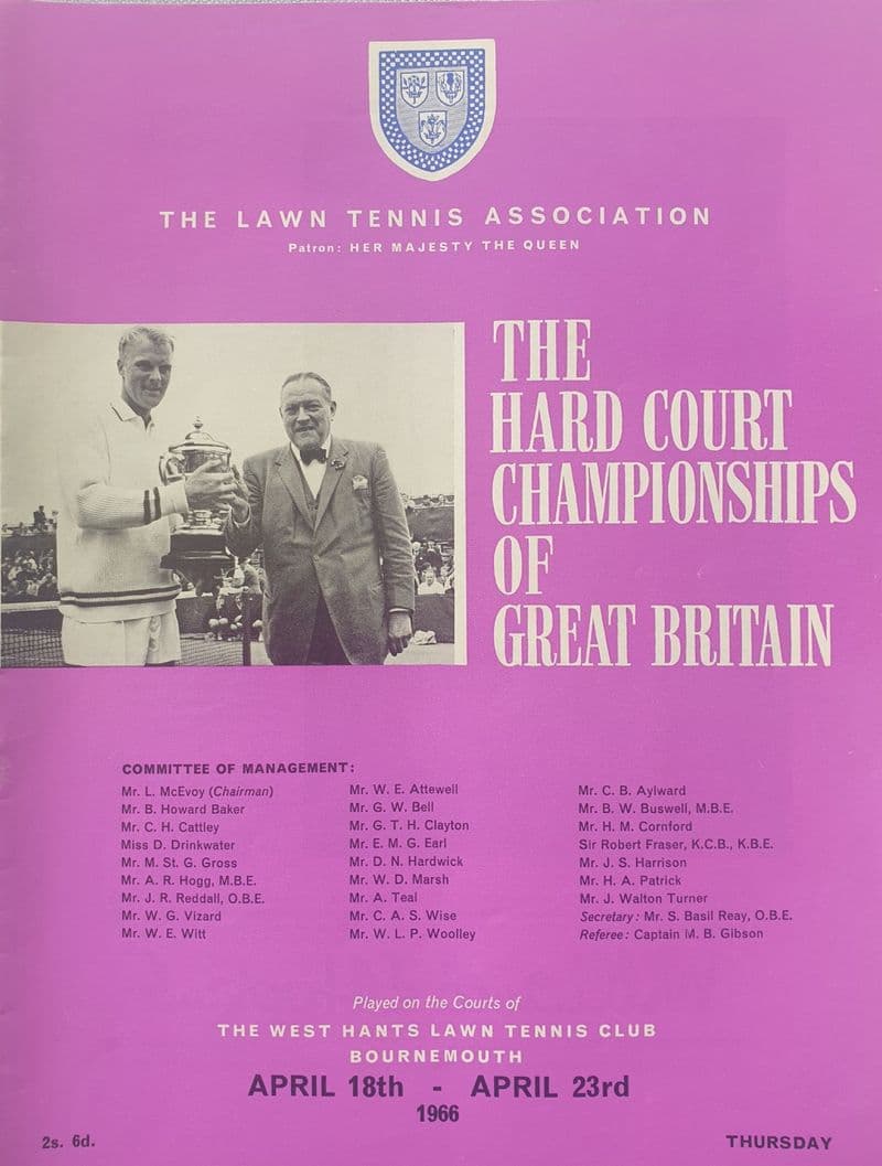 British Hard Court Championships (1966, Apr 18th-23rd) Thur