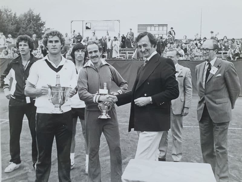 British Hard Court Doubles Presentation Press Photo (1980)