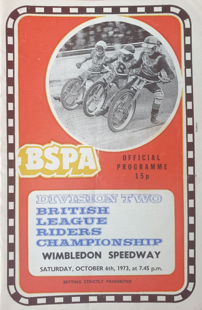 British League Riders Championship (1973, Oct 6th)