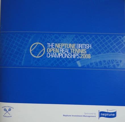 British Open 2008 Programme (Real Tennis)
