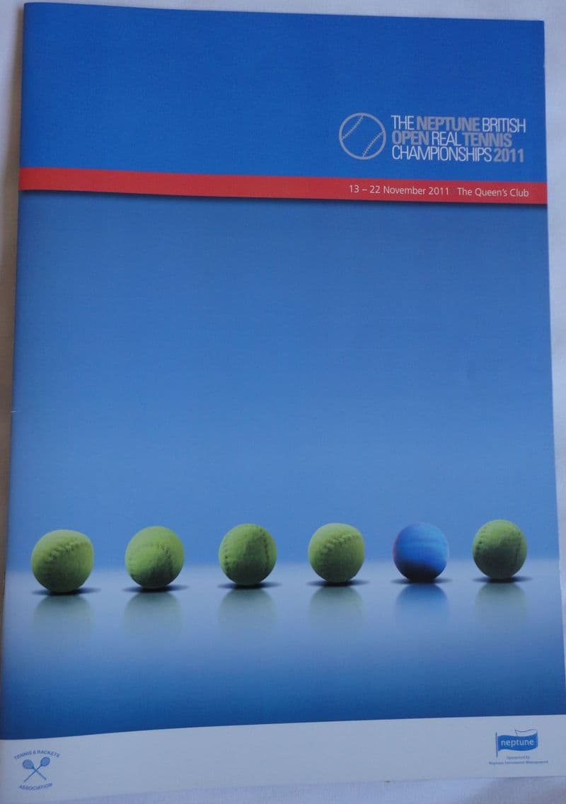 British Open 2011 Programme (Real Tennis)