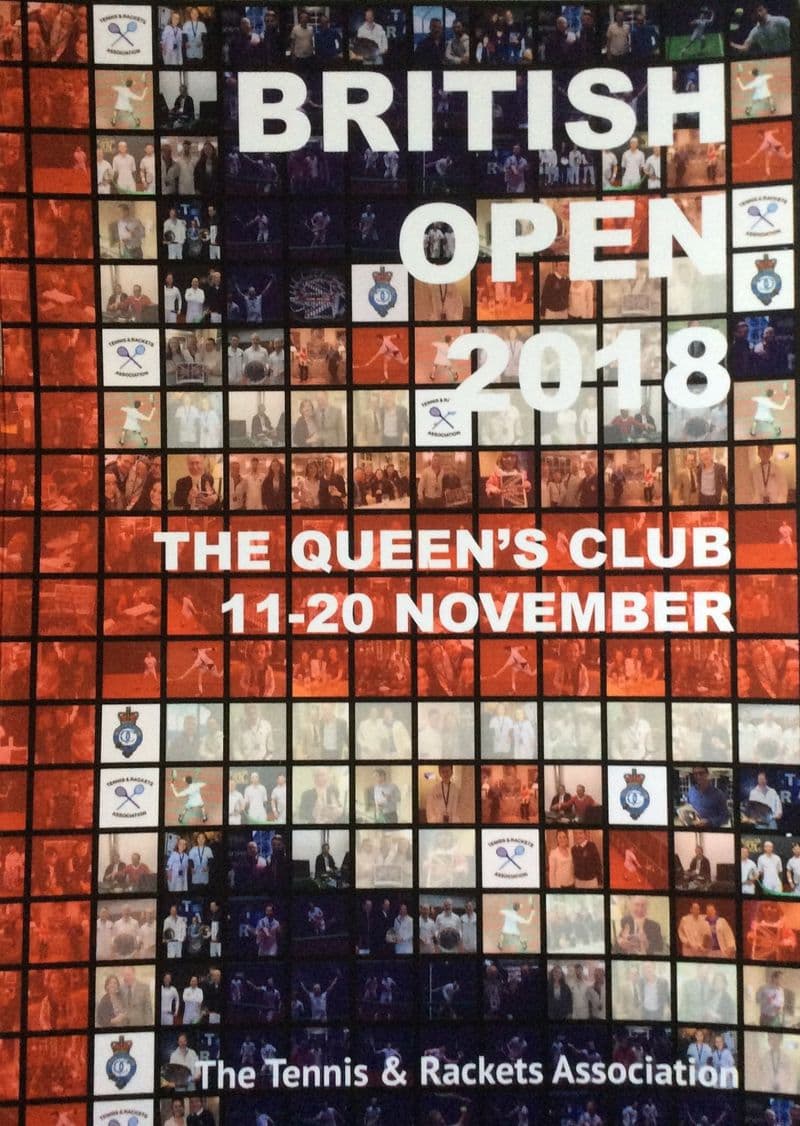 British Open 2018 Programme (Real Tennis)