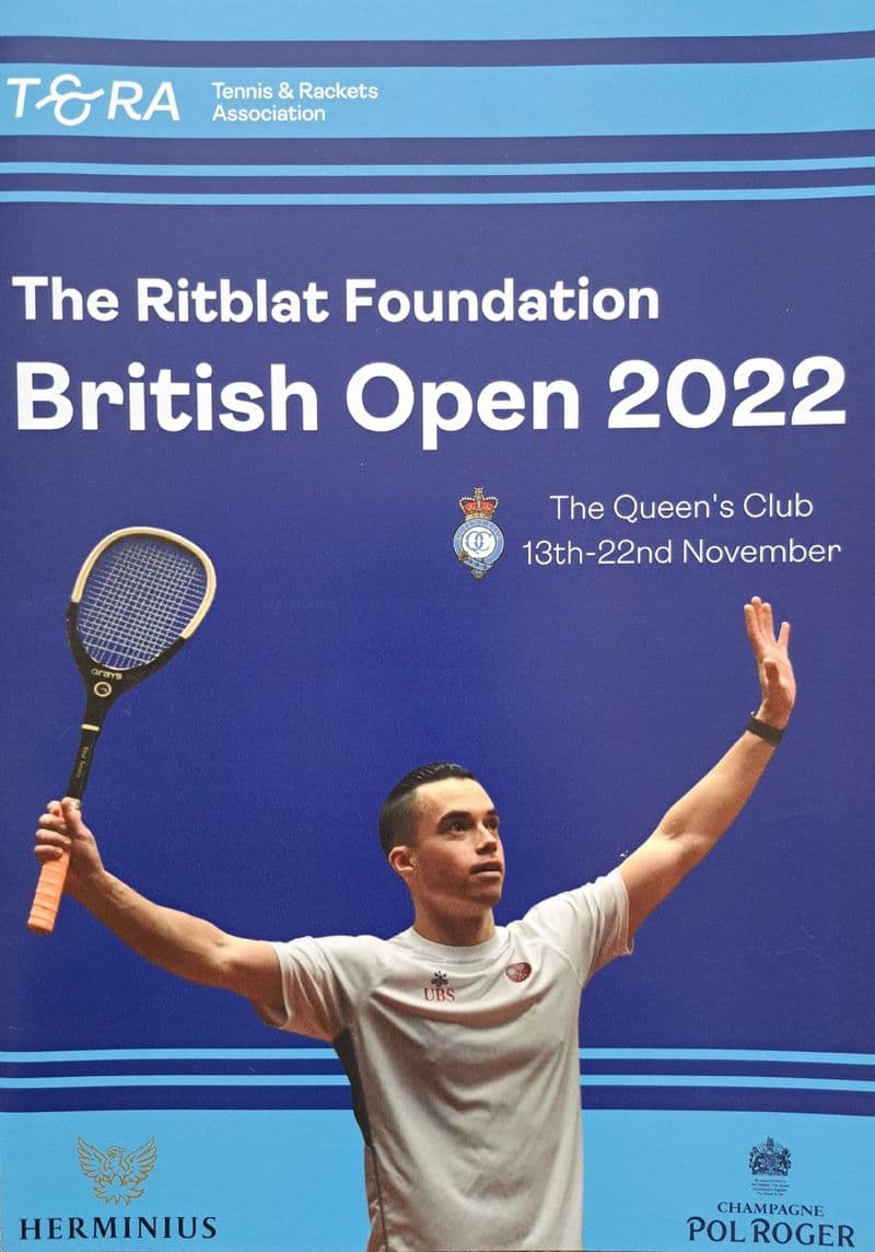 British Open 2022 Programme (Real Tennis)