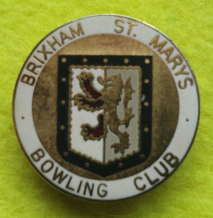 Brixham St Mary's Bowling Club Enamel Pin Badge