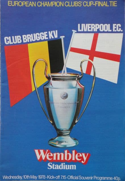 Brugge v Liverpool, European Cup F (1978, May 10th)