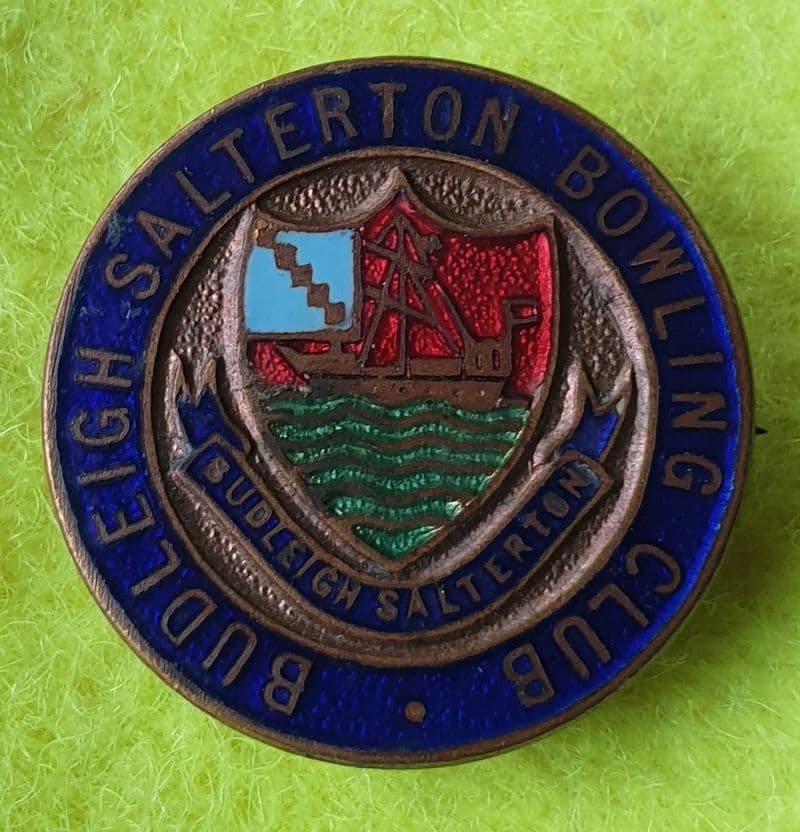 Budleigh Salterton (Vaughton's) Bowling Club Enamel Pin Badge