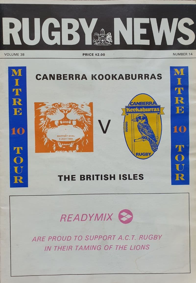 Canberra Kookaburras v British Isles (1989, Jul 4th)