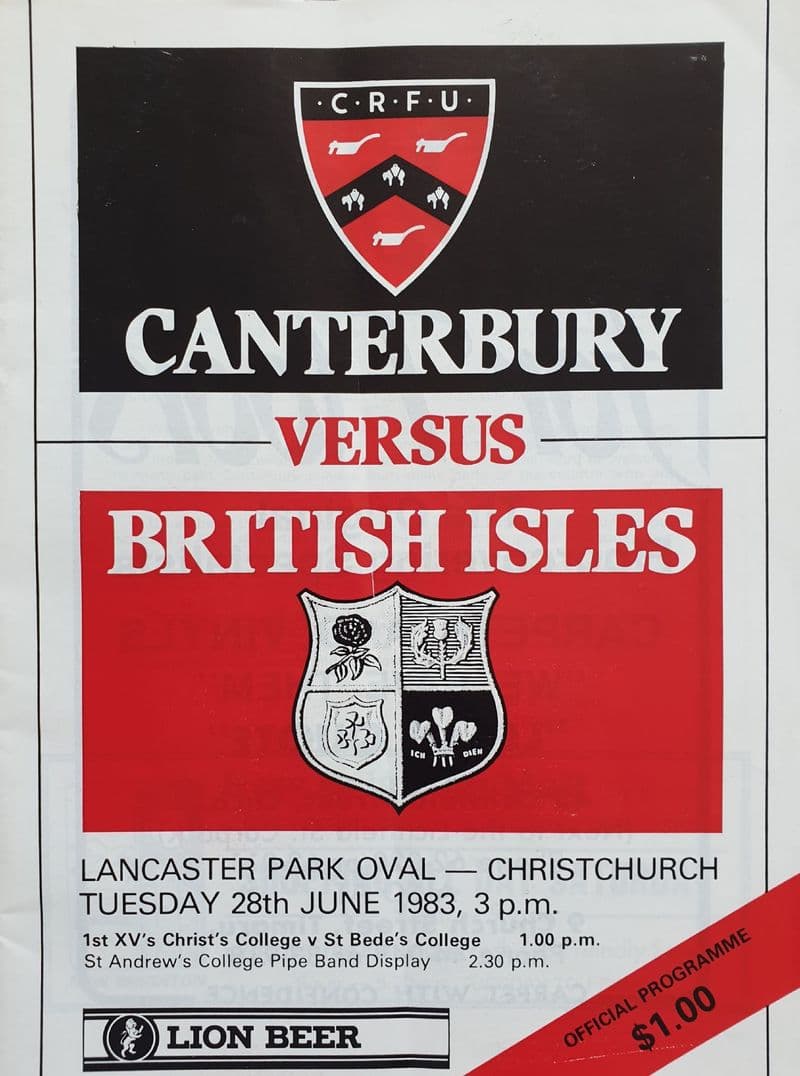 Canterbury v British Isles (1983, Jun 28th)