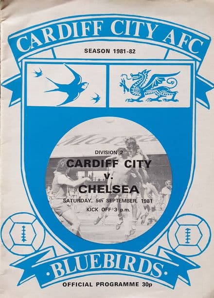 Cardiff v Chelsea, Div 2 (1981, Sep 5th)