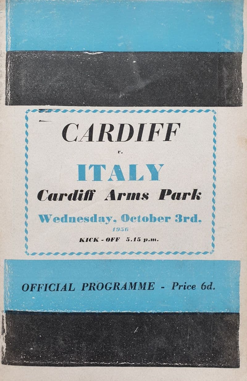 Cardiff v Italy (1956, Oct 3rd)