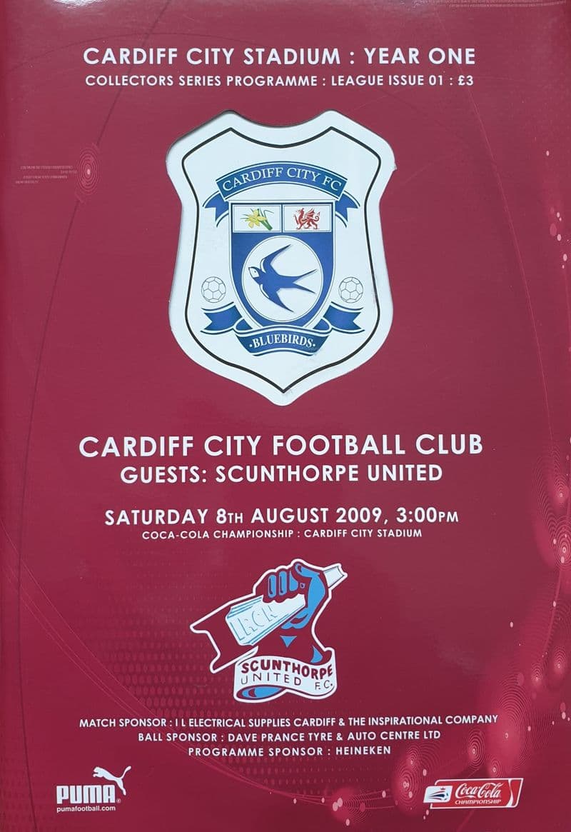 Cardiff v Scunthorpe, Cha'p (2009, Aug 8th)