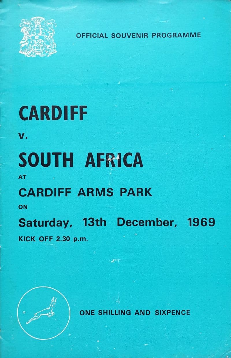 Cardiff v South Africa (1969, Dec 13th)