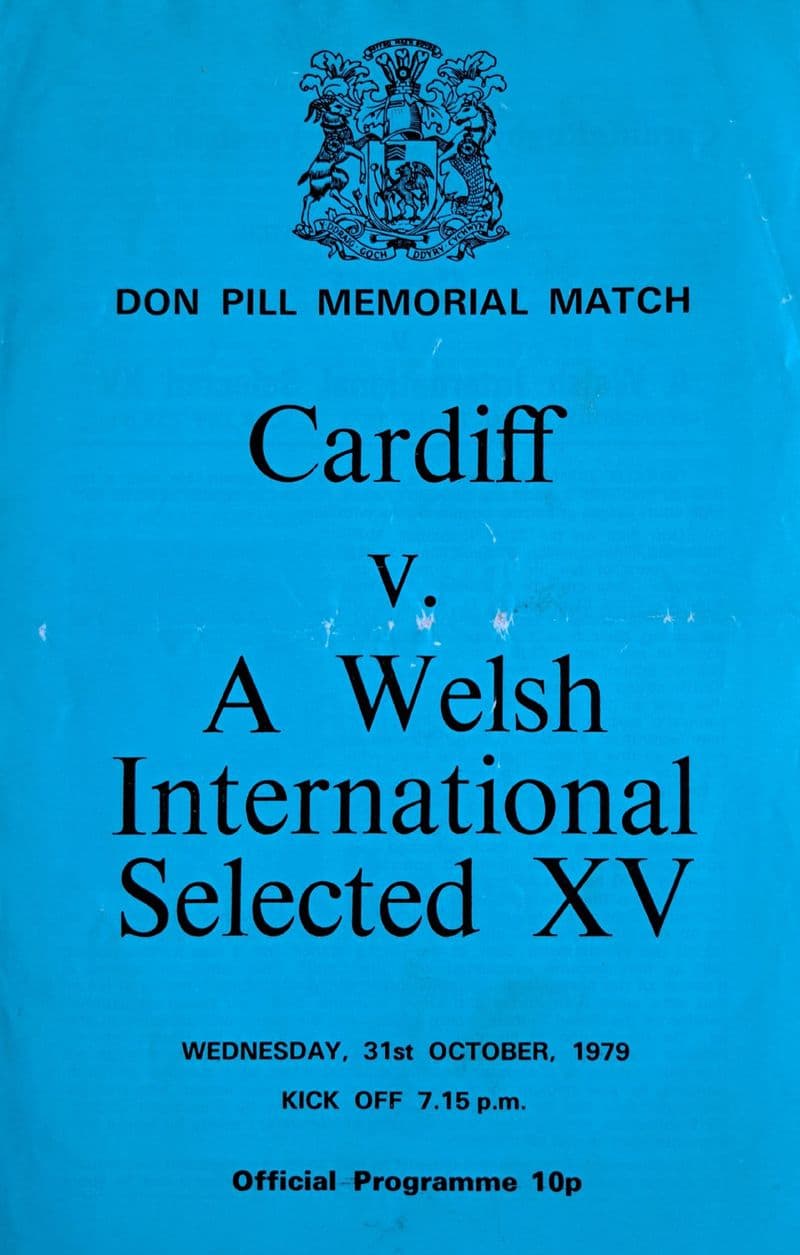 Cardiff v Welsh International Selected XV (1979, Oct 31st)