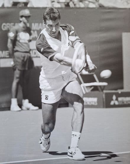 Carl Uwe Steeb Press Photo "Backhand Drive"