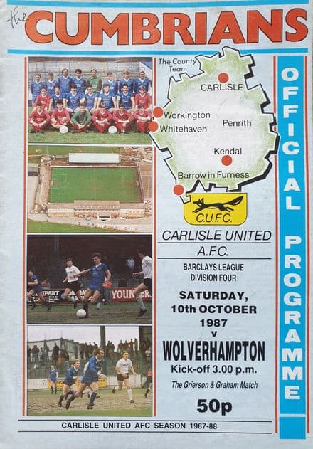Carlisle v Wolves, Div 4 (1987, Oct 10th)