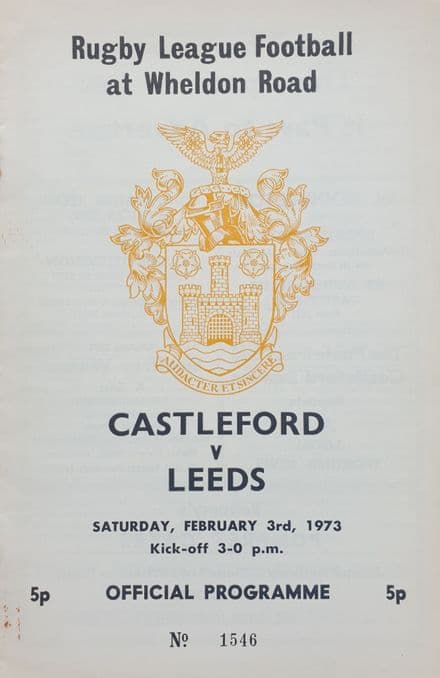 Castleford v Leeds (1973, Feb 3rd)