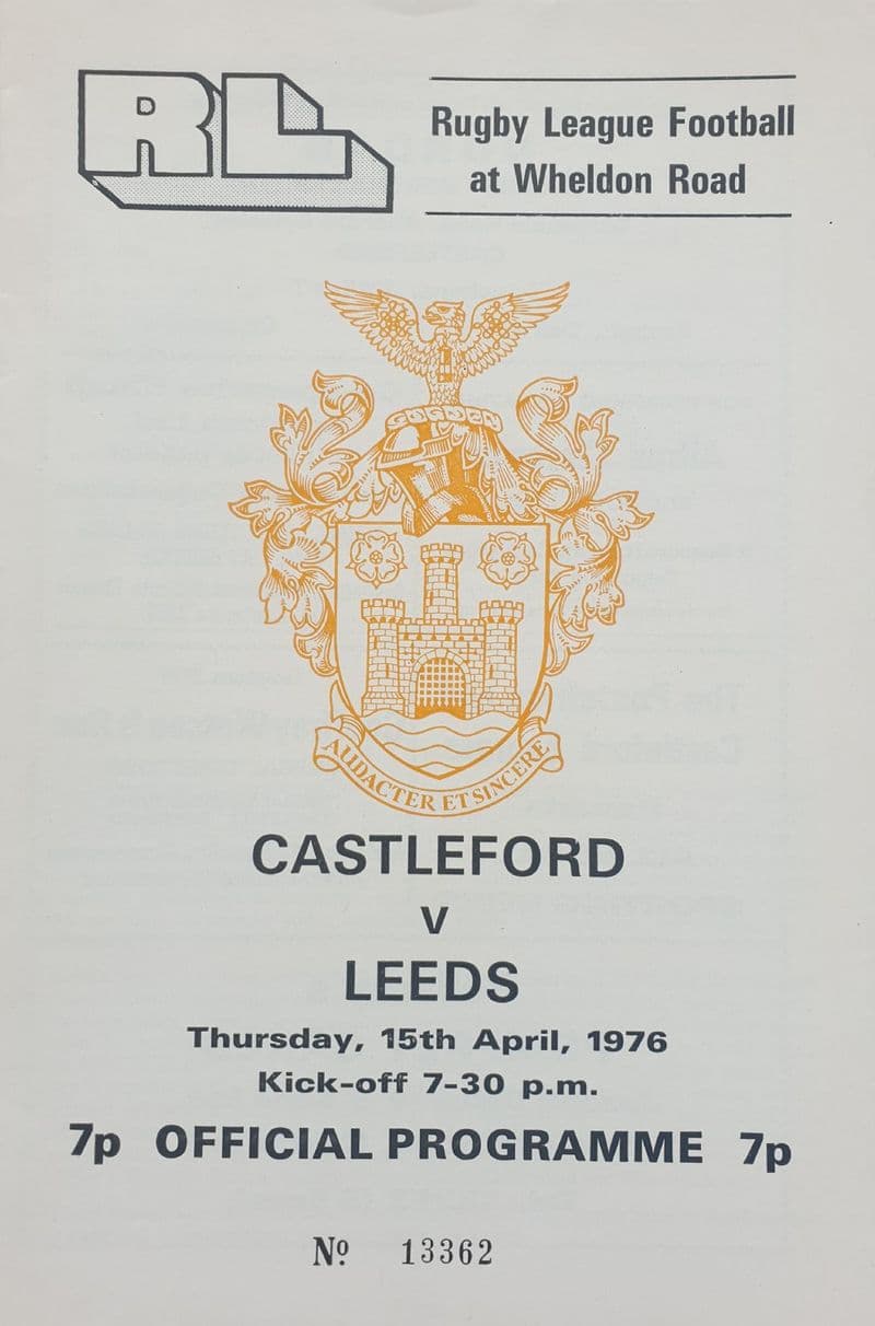 Castleford v Leeds (1976, Apr 15th)