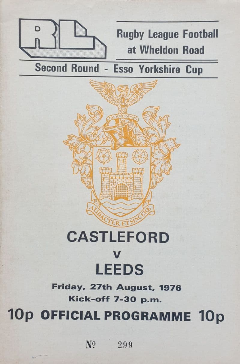 Castleford v Leeds (1976, Aug 27th)
