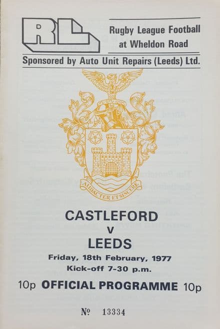 Castleford v Leeds (1977, Feb 18th)