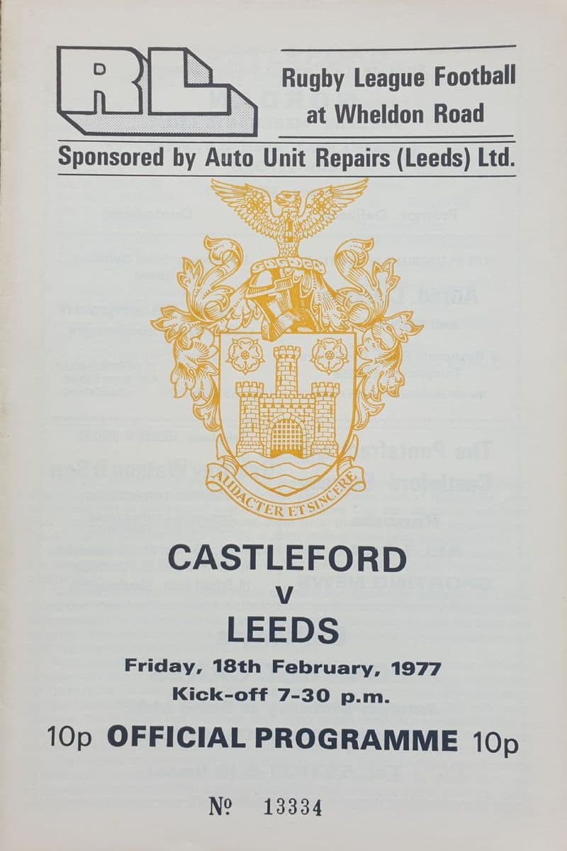 Castleford v Leeds (1977, Feb 18th)