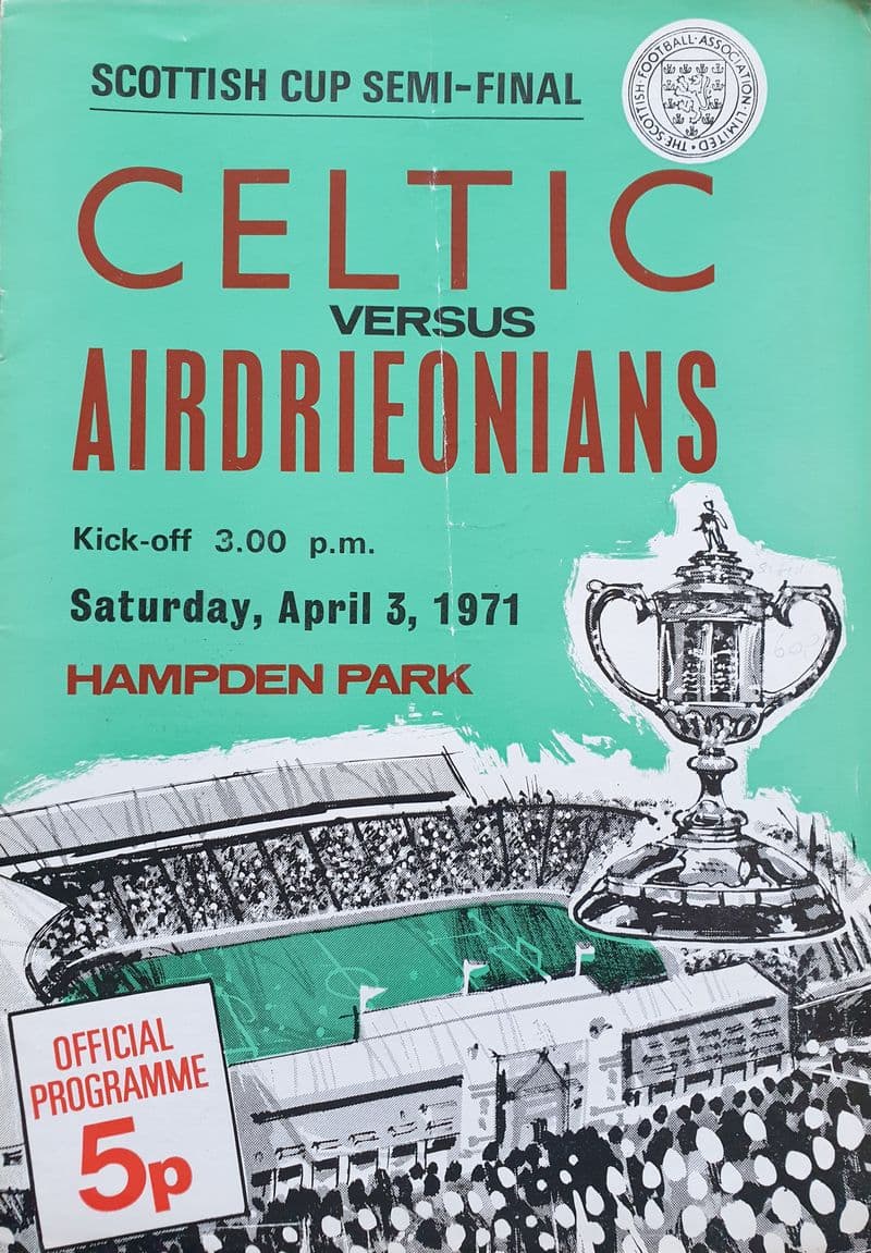 Celtic v Airdrieonians, Scottish Cup SF (1971, Apr 3rd)