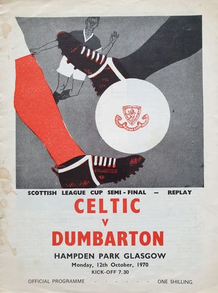Celtic v Dumbarton, Scottish League Cup SF (1970, Oct 12th)