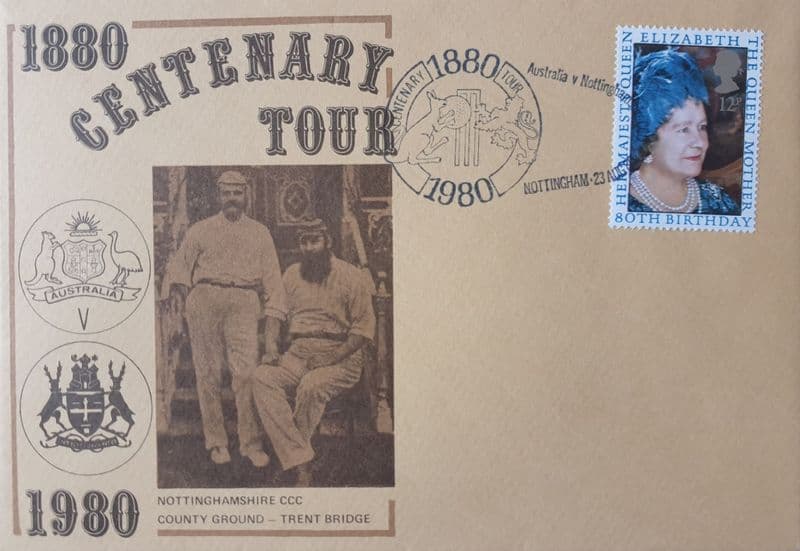 Centenary Tour 1980 Australia v Nottinghamshire FDC
