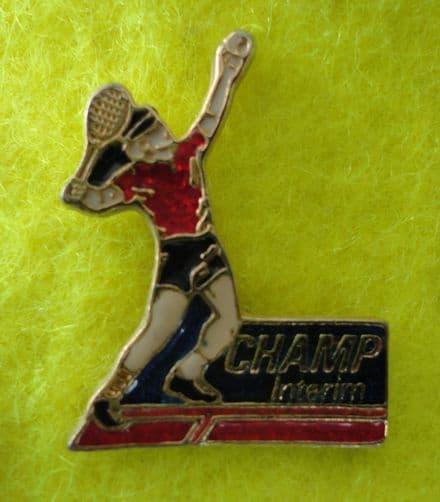 Champ Interim Tennis Enamel Pin Badge
