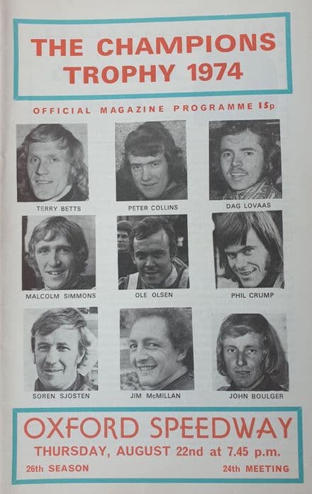 Champions Trophy (1974, Aug 22nd)