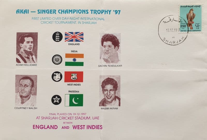 Champions Trophy F FDC (1997, Dec 19th) England v West Indies