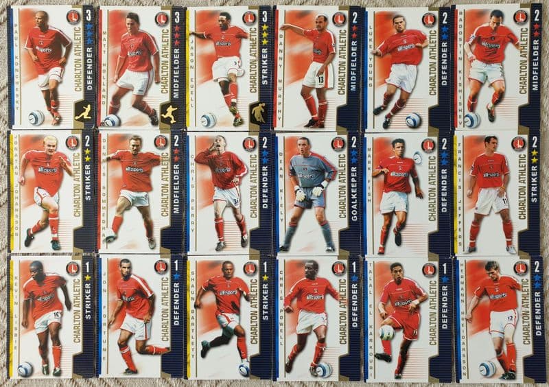 Charlton Athletic. 18 Cards (2004-05)