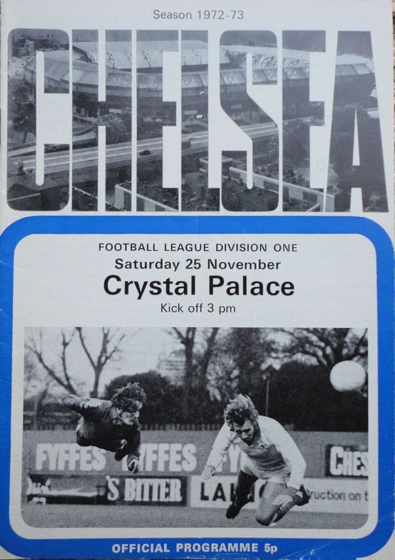 Chelsea v Crystal Palace, Division 1 (1972, Nov 25th)