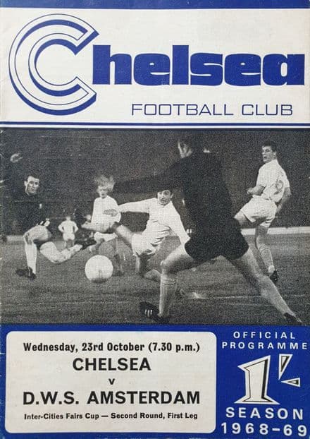 Chelsea v DWS Amsterdam, Fairs Cup (1968, Oct 23rd)
