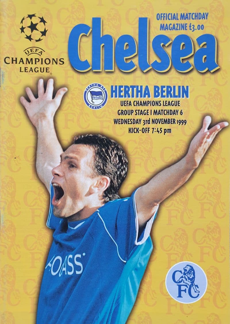 Chelsea v Hertha Berlin, Champions Lge (1999, Nov 3rd)