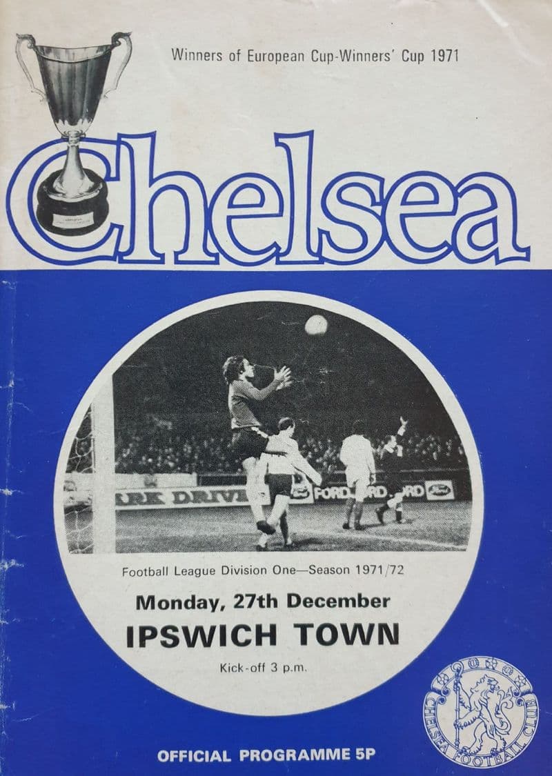 Chelsea v Ipswich, Div 1 (1971, Dec 27th)