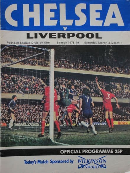 Chelsea v Liverpool, Division 1 (1979, Mar 3rd)