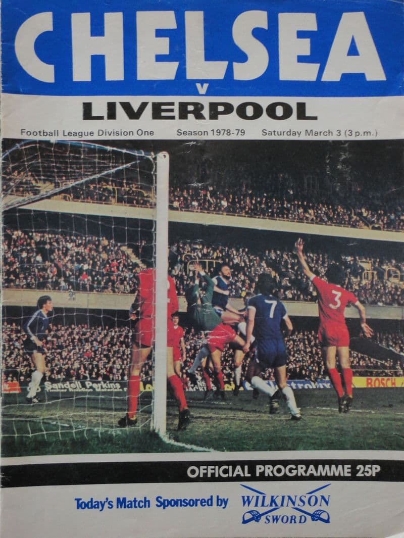 Chelsea v Liverpool, Division 1 (1979, Mar 3rd)