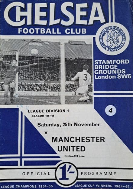 Chelsea v Manchester United, Div 1 (1967, Nov 25th)