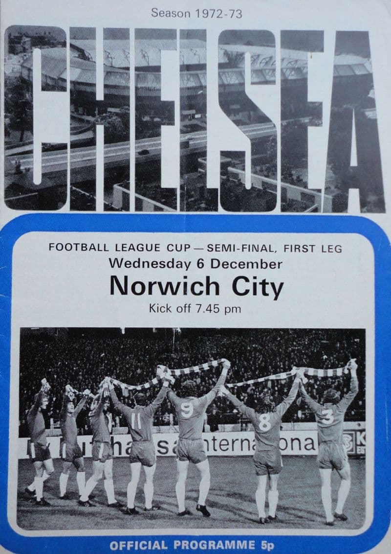 Chelsea v Norwich City, League Cup SF (1972, Dec 6th)