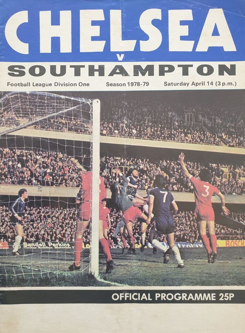 Chelsea v Southampton, Div 1 (1979, 14th Apr)
