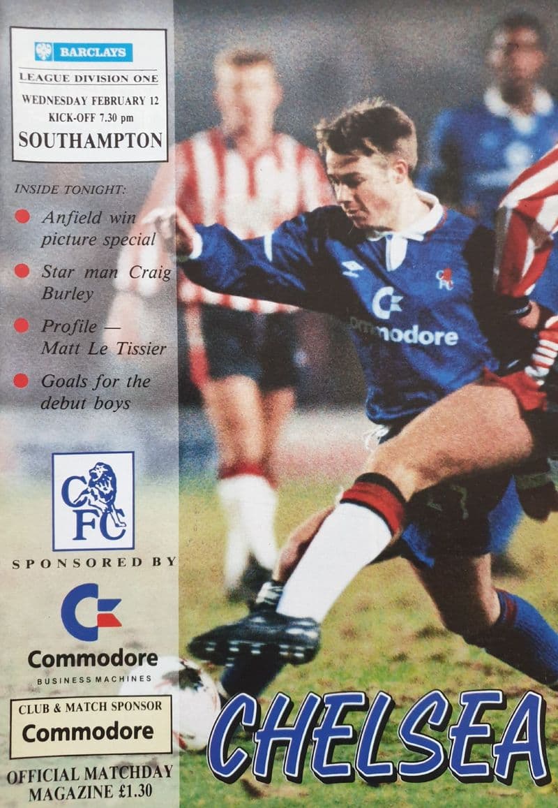 Chelsea v Southampton, Div 1 (1992, Feb 12th)