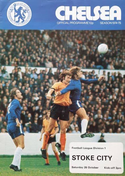 Chelsea v Stoke City, Division 1 (1974, Oct 26th)