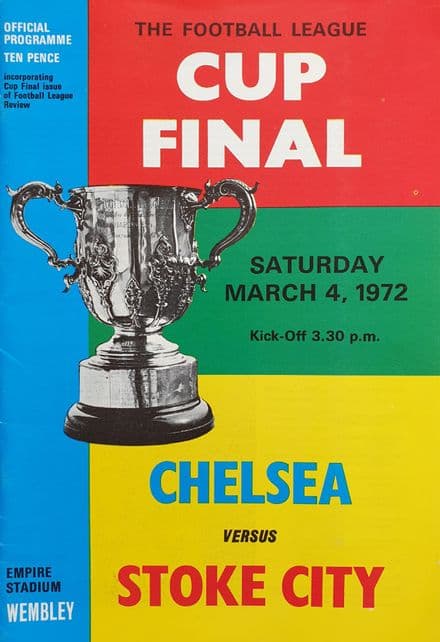 Chelsea v Stoke City, League Cup Final (1972, Mar 4th) Good